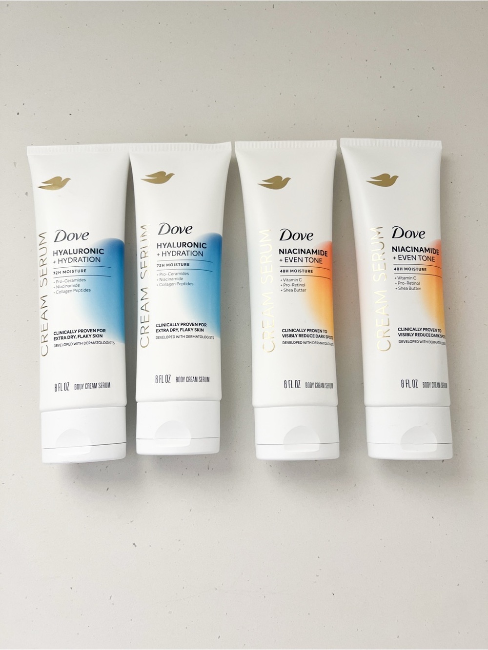 New: Dove cream serum hyaluronic hydration, niacinamide even tone body lotion-4